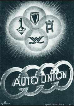 Logo Auto-Union avec les logos des 4 marques